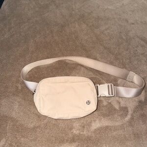 Lululemon Cream Belt Bag os